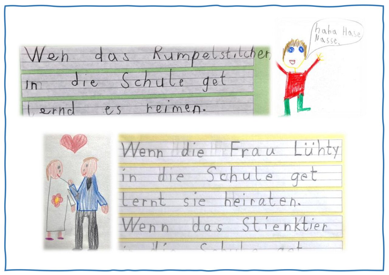 Wir schreiben zum Bilderbuch „Wenn ein Löwe in die Schule geht“ von F. Hofbauer und P. Probst