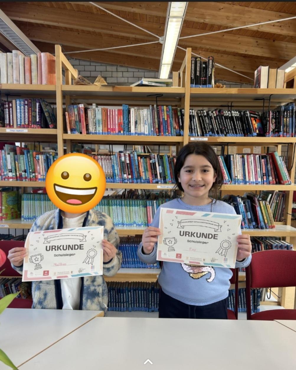 Die Lesesieger der 3ten Klassen