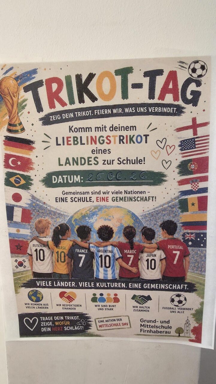 Trikottag an der Grund- und Mittelschule Firnhaberau